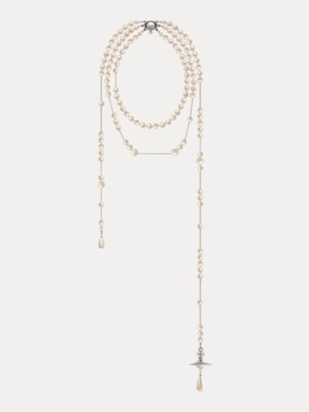 AUTH-Vivienne Westwood Broken pearl necklace